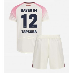 Bayer Leverkusen Edmond Tapsoba #12 Gostujuci Dres za Dječji 2025-26 Kratak Rukavima (+ kratke hlače)